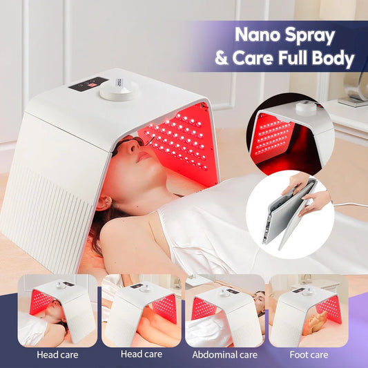 7-Color LED Mask & Nano Sprayer for Skin Care Therapy