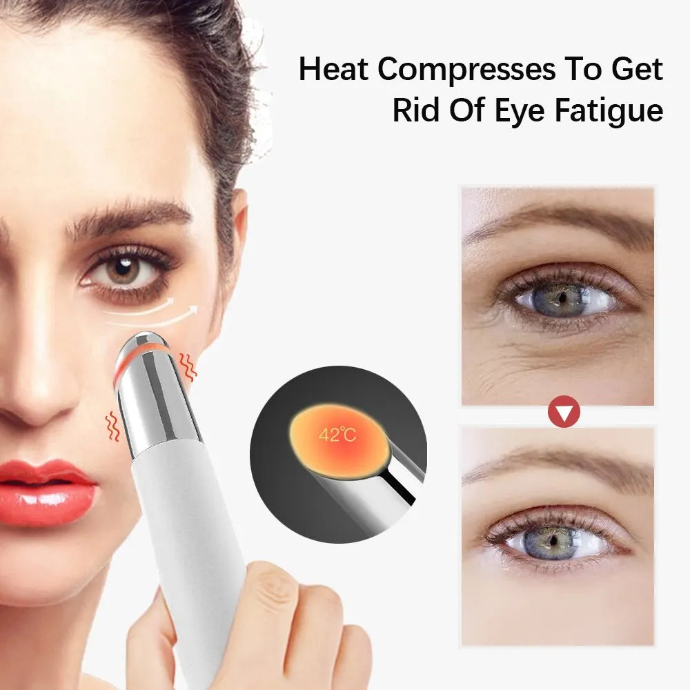 Eye Massager with Heating, Vibration, and Skin Care for Dark Circles & Eye Bags