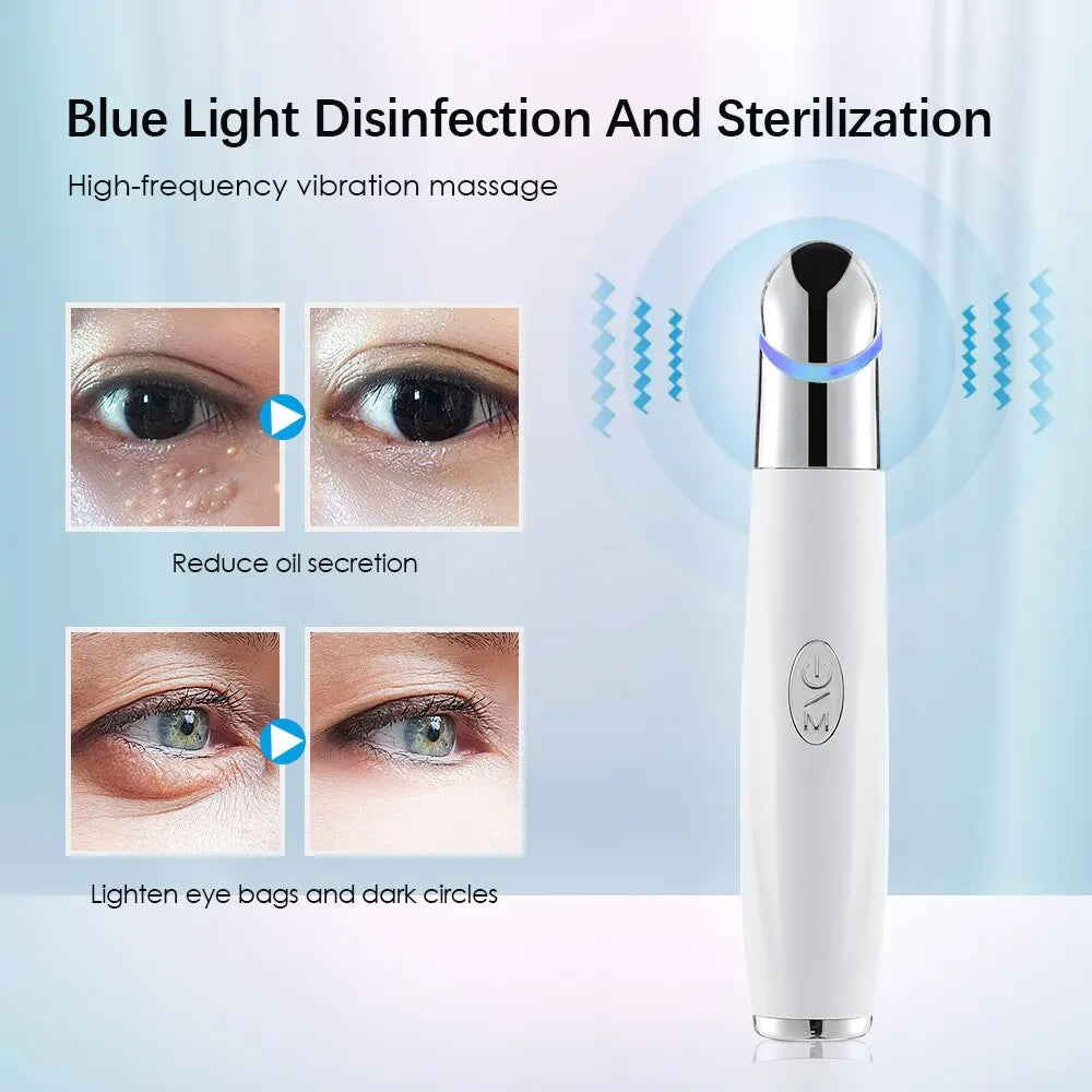 Eye Massager with Heating, Vibration, and Skin Care for Dark Circles & Eye Bags